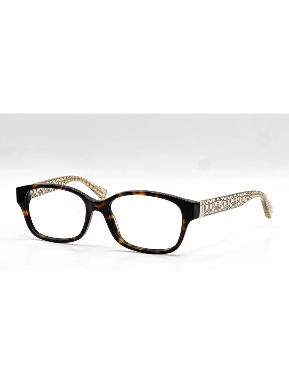 Coach HC 6049 5152 Dark Tortoise Crystal Brown Eyeglass Frames 52-16-135